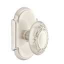 Emtek 8108-V-US15 Victoria Door Knob Passage Set With #8 Rosette Satin Nickel