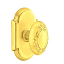 Emtek 8108-V-US3 Victoria Door Knob Passage Set With #8 Rosette Polished Brass