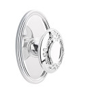 Emtek 8120-V-US26 Victoria Door Knob Passage Set With Oval Rosette Polished Chrome