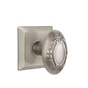 Emtek 8131-V-US15A Victoria Door Knob Passage Set With Quincy Rosette Pewter