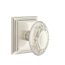 Emtek 8161-V-US15 Victoria Door Knob Passage Set With Wilshire Rosette Satin Nickel