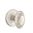 Emtek 8200-V-US15 Victoria Door Knob Privacy Set With Regular Rosette Satin Nickel