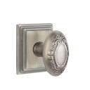 Emtek 8261-V-US15A Victoria Door Knob Privacy Set With Wilshire Rosette Pewter