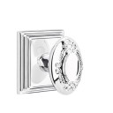 Emtek 8261-V-US26 Victoria Door Knob Privacy Set With Wilshire Rosette Polished Chrome