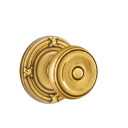 Emtek 8057-W-US7 Waverly Door Knob Dummy Set With Ribbon & Reed Rosette French Antique