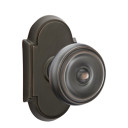 Emtek 8058-W-US10B Waverly Door Knob Dummy Set With #8 Rosette Oil Rubbed Bronze