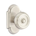 Emtek 8058-W-US15 Waverly Door Knob Dummy Set With #8 Rosette Satin Nickel