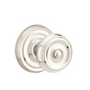 Emtek 8100-W-US14 Waverly Door Knob Passage Set With Regular Rosette Polished Nickel