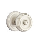 Emtek 8200-W-US15 Waverly Door Knob Privacy Set With Regular Rosette Satin Nickel