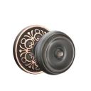 Emtek 8206-W-US10B Waverly Door Knob Privacy Set With Lancaster Rosette Oil Rubbed Bronze