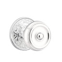Emtek 8206-W-US26 Waverly Door Knob Privacy Set With Lancaster Rosette Polished Chrome