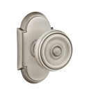Emtek 8208-W-US15A Waverly Door Knob Privacy Set With #8 Rosette Pewter