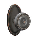 Emtek 8220-W-US10B Waverly Door Knob Privacy Set With Oval Rosette Oil Rubbed Bronze