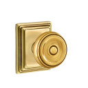 Emtek 8261-W-US7 Waverly Door Knob Privacy Set With Wilshire Rosette French Antique