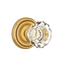 Emtek 8050-AS-US7 Astoria Clear Crystal Door Knob Dummy Set With Regular Rosette French Antique