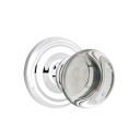 Emtek 8100-PC-US26 Providence Crystal Door Knob Passage Set With Regular Rosette Polished Chrome