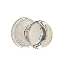 Emtek 8106-PC-US15 Providence Crystal Door Knob Passage Set With Lancaster Rosette Satin Nickel