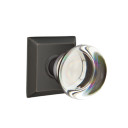 Emtek 8131-PC-US10B Providence Crystal Door Knob Passage Set With Quincy Rosette Oil Rubbed Bronze
