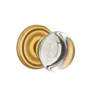 Emtek 8200-PC-US7 Providence Crystal Door Knob Privacy Set With Regular Rosette French Antique