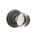 Emtek 8207-PC-US10B Providence Crystal Door Knob Privacy Set With Ribbon & Reed Rosette Oil Rubbed Bronze