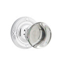 Emtek 8207-PC-US26 Providence Crystal Door Knob Privacy Set With Ribbon & Reed Rosette Polished Chrome