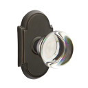 Emtek 8208-PC-US10B Providence Crystal Door Knob Privacy Set With #8 Rosette Oil Rubbed Bronze