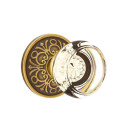 Emtek 8056-GT-US7 Georgetown Crystal Door Knob Dummy Set With Lancaster Rosette French Antique