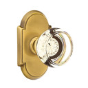 Emtek 8108-GT-US7 Georgetown Crystal Door Knob Passage Set With #8 Rosette French Antique