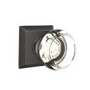 Emtek 8131-GT-US10B Georgetown Crystal Door Knob Passage Set With Quincy Rosette Oil Rubbed Bronze