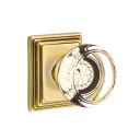 Emtek 8161-GT-US7 Georgetown Crystal Door Knob Passage Set With Wilshire Rosette French Antique