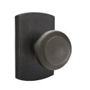 Emtek 7050-BU-MB Butte Sandcast Bronze Door Knob Dummy Set With #4 Rosette Medium Bronze