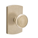 Emtek 7050-BU-TWB Butte Sandcast Bronze Door Knob Dummy Set With #4 Rosette Tumbled White Bronze