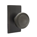 Emtek 7104-BU-MB Butte Sandcast Bronze Door Knob Passage Set With #3 Rosette Medium Bronze