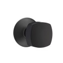 Emtek 5107-FRK-US19 Freestone Door Knob Passage Set With Modern Rosette Flat Black