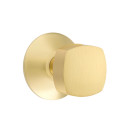 Emtek 5107-FRK-US4 Freestone Door Knob Passage Set With Modern Rosette Satin Brass