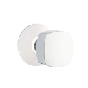 Emtek 5207-FRK-US26 Freestone Door Knob Privacy Set With Modern Rosette Polished Chrome