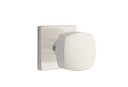 Emtek 5210-FRK-US15 Freestone Door Knob Privacy Set With Square Rosette Satin Nickel