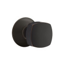 Emtek 5057-FRK-US10B Freestone Door Knob Dummy Set With Modern Rosette Oil Rubbed Bronze