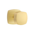 Emtek 5306-FRK-US4 Freestone Door Knob Dummy Set With Urban Modern Rosette Satin Brass