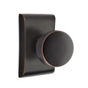 Emtek 5051-LAU-US10B Laurent Door Knob Dummy Set With Neos Rosette Oil Rubbed Bronze