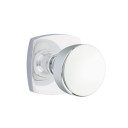 Emtek 5306-LAU-US26 Laurent Door Knob Dummy Set With Urban Modern Rosette Polished Chrome