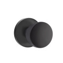 Emtek 5209-LAU-US19 Laurent Door Knob Privacy Set With Disk Rosette Flat Black