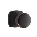 Emtek 5316-LAU-US10B Laurent Door Knob Passage Set With Urban Modern Rosette Oil Rubbed Bronze