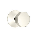 Emtek 5107-OCT-US14 Octagon Door Knob Passage Set With Modern Rosette Polished Nickel