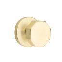 Emtek 5209-OCT-US4 Octagon Door Knob Privacy Set With Disk Rosette Satin Brass