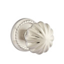 Emtek 8051-MN-US15 Melon Door Knob Dummy Set With Rope Rosette Satin Nickel