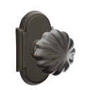 Emtek 8108-MN-US10B Melon Door Knob Passage Set With #8 Rosette Oil Rubbed Bronze