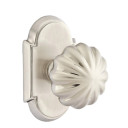 Emtek 8108-MN-US15 Melon Door Knob Passage Set With #8 Rosette Satin Nickel