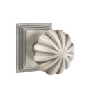 Emtek 8161-MN-US15A Melon Door Knob Passage Set With Wilshire Rosette Pewter