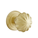 Emtek 8200-MN-US4 Melon Door Knob Privacy Set With Regular Rosette Satin Brass